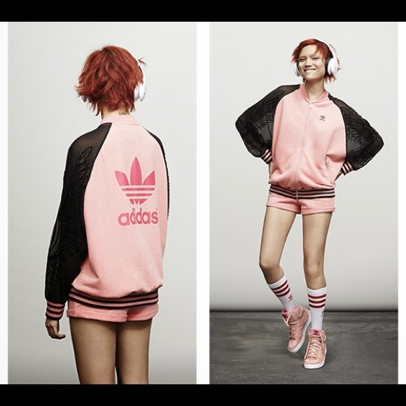adidas Tops - RARE Adidas RITA ORA supergirl TT bat wing jacket